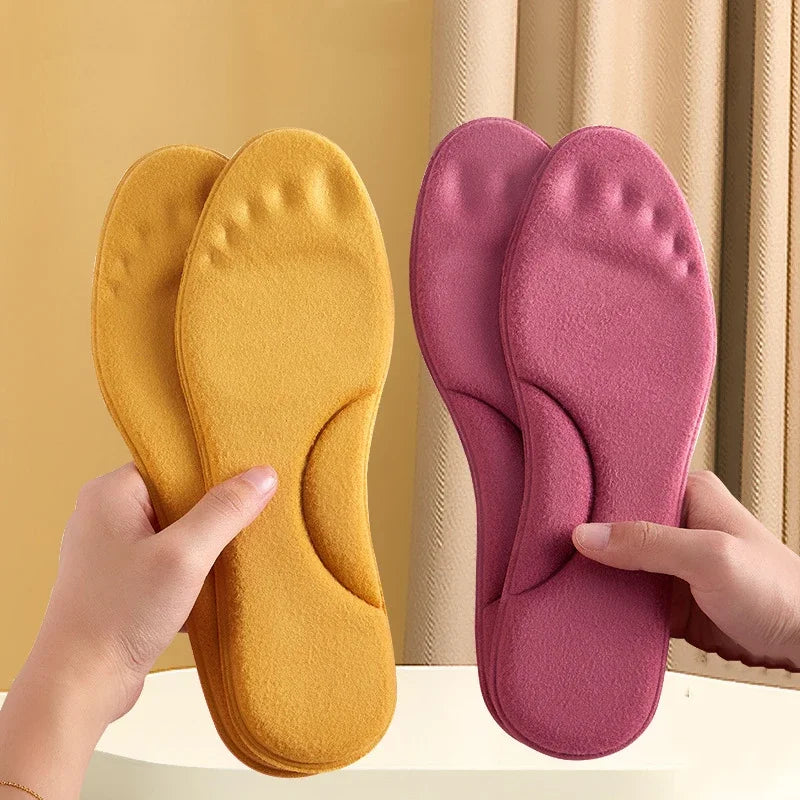 Feet Warm Memory Foam Arch Support Insoles for Women Winter Self Heated Thermal Insoles for Sports Shoes Self-heating Shoe Pads