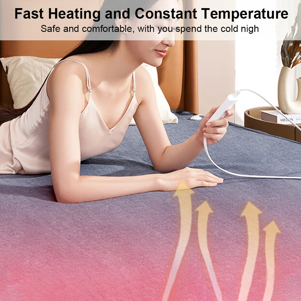 Electric Blanket 220V Thicker Automatic Thermostat Electric Heating Blanket Body Warmer Thermal Mattress for Room Blanket Heated