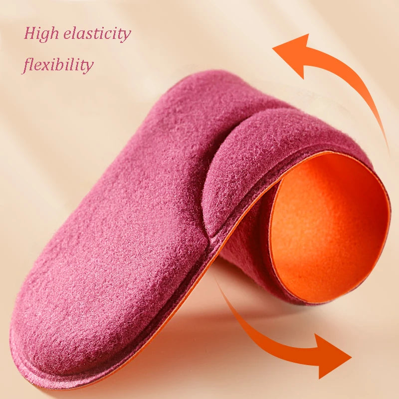 Feet Warm Memory Foam Arch Support Insoles for Women Winter Self Heated Thermal Insoles for Sports Shoes Self-heating Shoe Pads