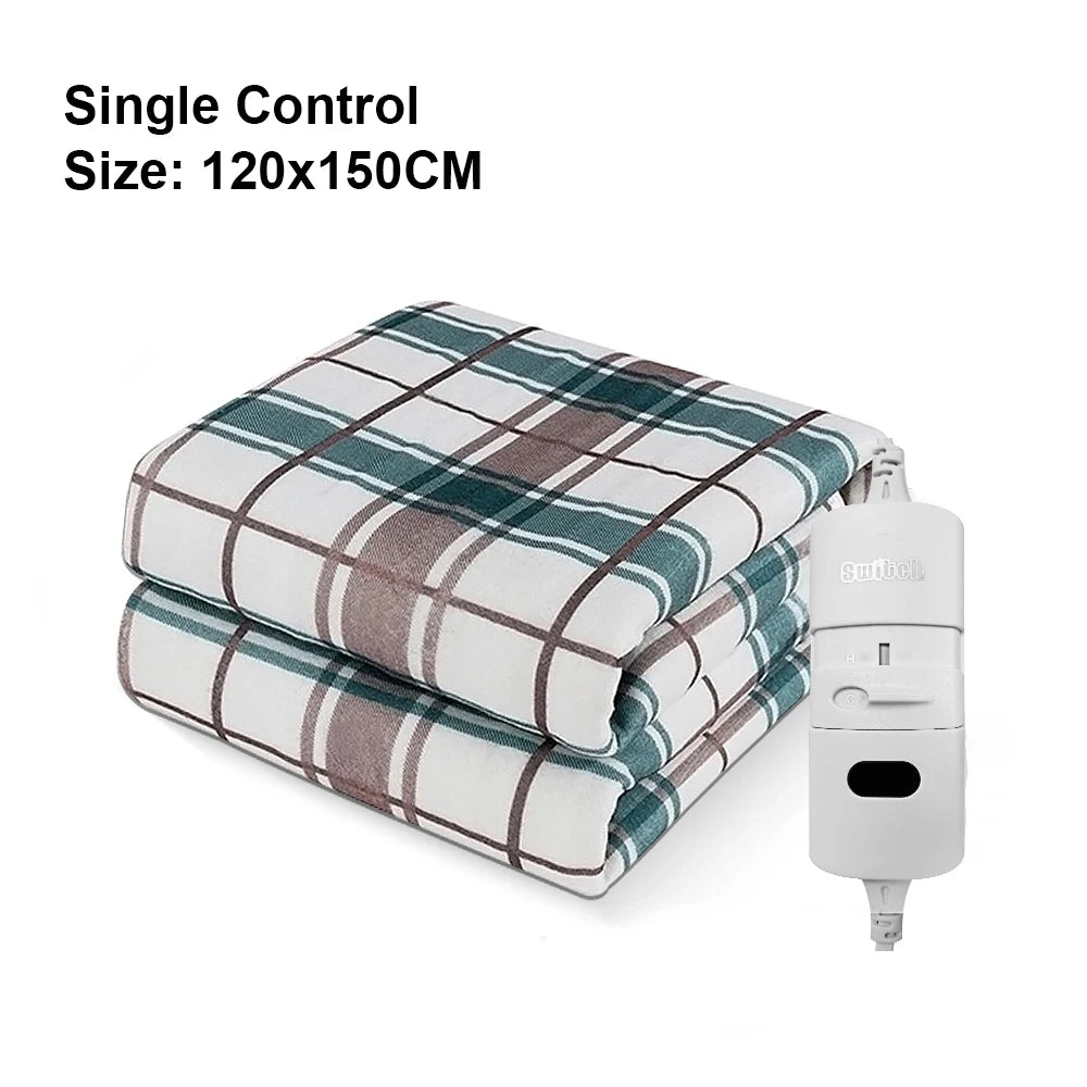 Electric Blanket 220V Thicker Automatic Thermostat Electric Heating Blanket Body Warmer Thermal Mattress for Room Blanket Heated