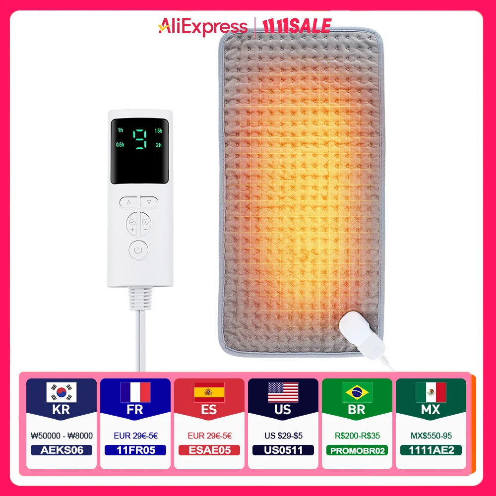 58*29CM Electric Heating Blanket Heated Mat Electro Sheet Pad for Bed Sofa Warm Winter Thermal Blankets Warmer Home Use
