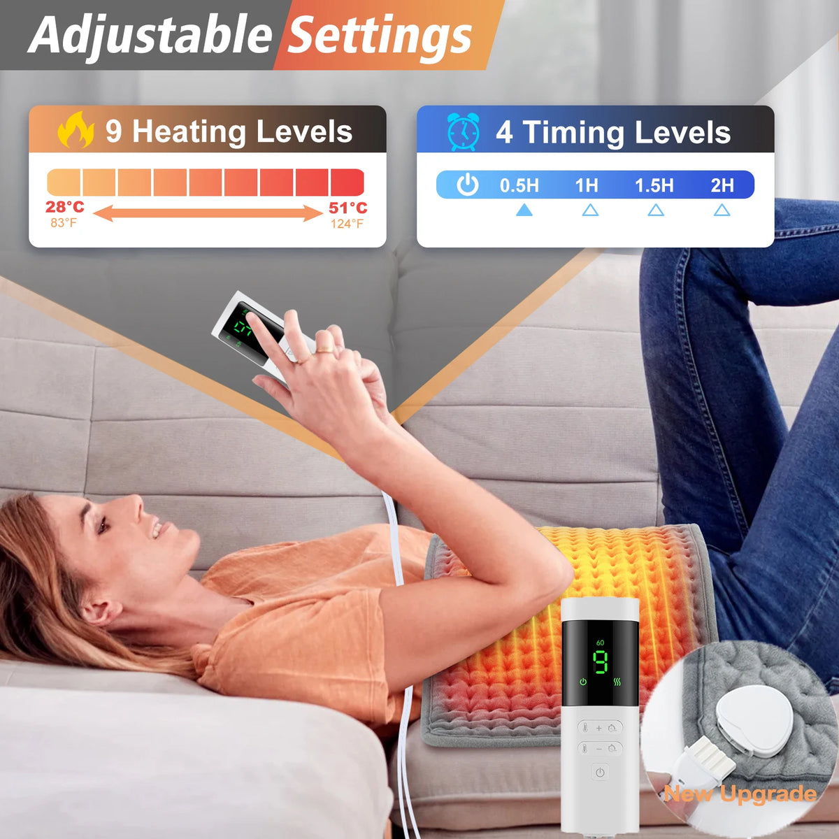 58*29CM Electric Heating Blanket Heated Mat Electro Sheet Pad for Bed Sofa Warm Winter Thermal Blankets Warmer Home Use