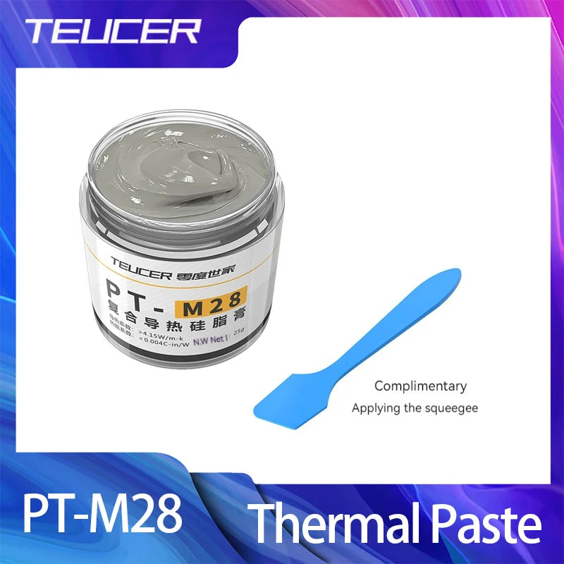 TEUCER PT-M28 Thermal Grease Composite Thermal Conductive Silicone Grease Heat Sink Compound Cpu Computer CPU Thermal Plaster