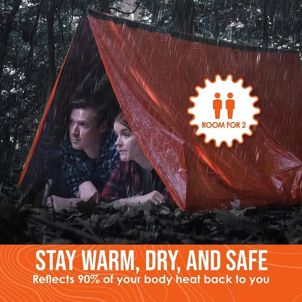 2 Person Emergency Tent  Camping Travel  Family Campaign House Tourist Tents Cool Gear Equipment Coat