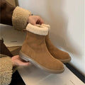 Winter Boots 2026 Side Zipper Fashion Warm and Comfortable Pure Wool Warm High Quality Boots for Women  Botas De Mujer