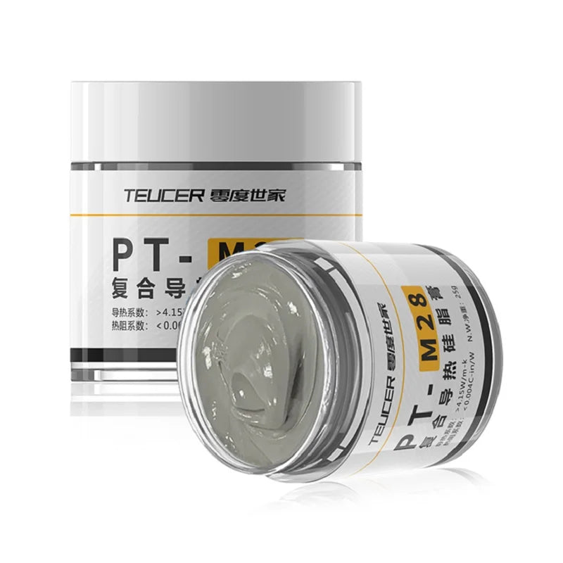 TEUCER PT-M28 Thermal Grease Composite Thermal Conductive Silicone Grease Heat Sink Compound Cpu Computer CPU Thermal Plaster