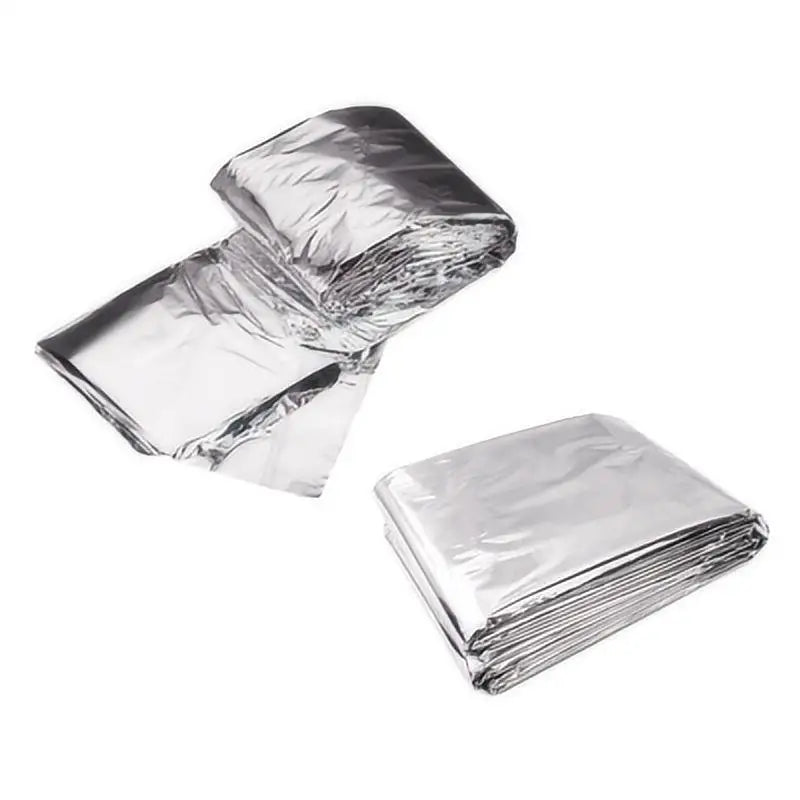 4 pcs Emergency Blanket Outdoor Survive First Aid Military Rescue Kit Windproof Waterproof Foil Thermal Blanket for Camping