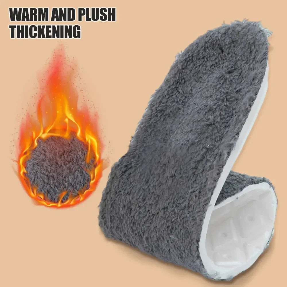 2pcs Self Heated Thermal Insoles for Feet Winter Warm Wool Thermal Memory Foam for Men Women Sports Shoes Self-heating Shoe Pads